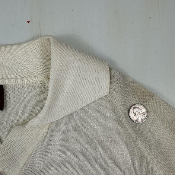 NEW VTG 60s Van Heusen Coleseta Polo Shirt Men Fits Large Tag XL Blue Black - Picture 7 of 14